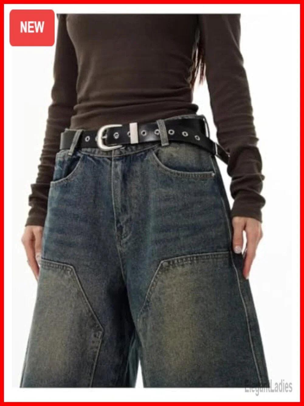 Baggy Denim Bermuda Shorts for Women Y2K Grunge Streetwear Long Straight Leg